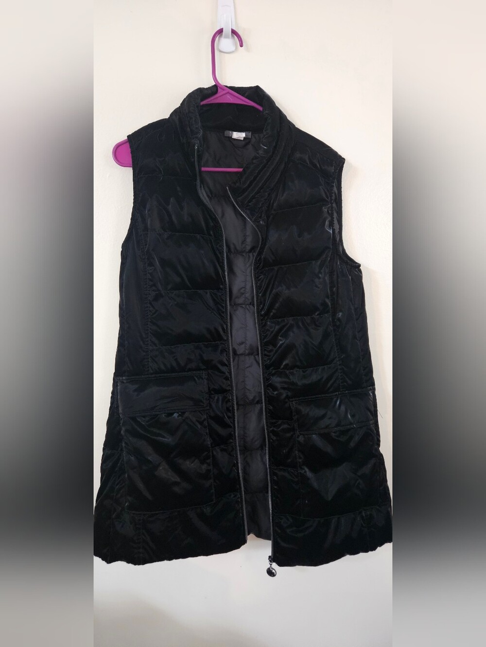 Women's Black Quilted Puffer Vest - Lightweight Sleeveless Layer
